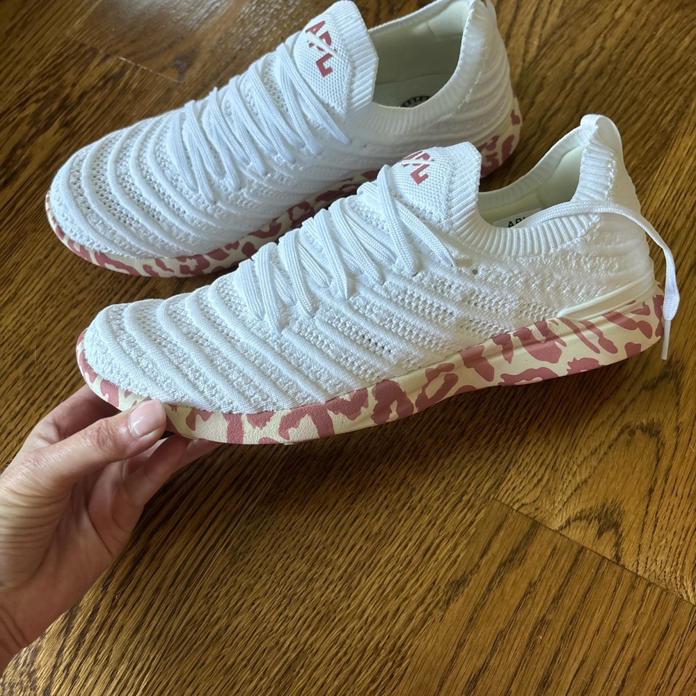 APL Women's White and Pink Shoes